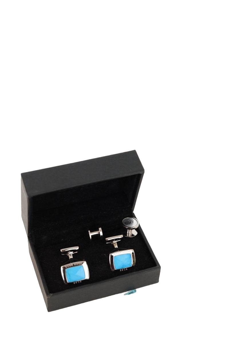 Bouton de manchette Hugo Boss  Bleu