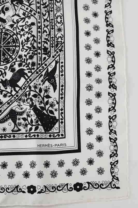 Foulard Hermès  Blanc