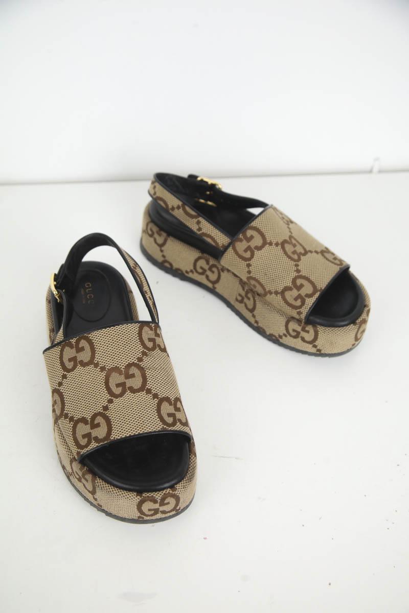 Sandales Gucci  Marron
