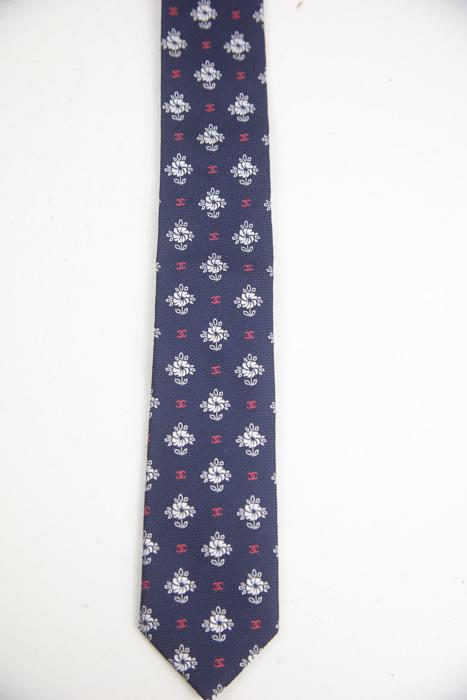 Cravate Chanel  Bleu