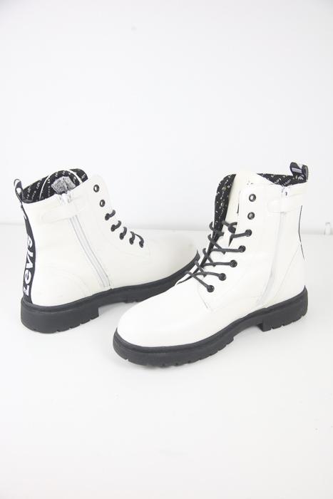 Bottes à lacets Levis  Blanc
