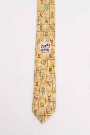 Cravate Hermès  Jaune