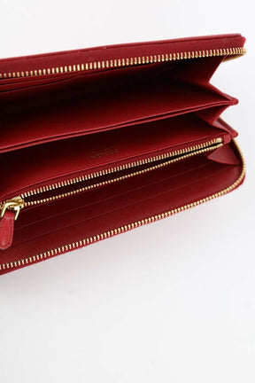 Portefeuille en cuir  Prada  Rouge