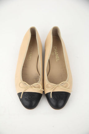 Ballerines Chanel Cambon Beige
