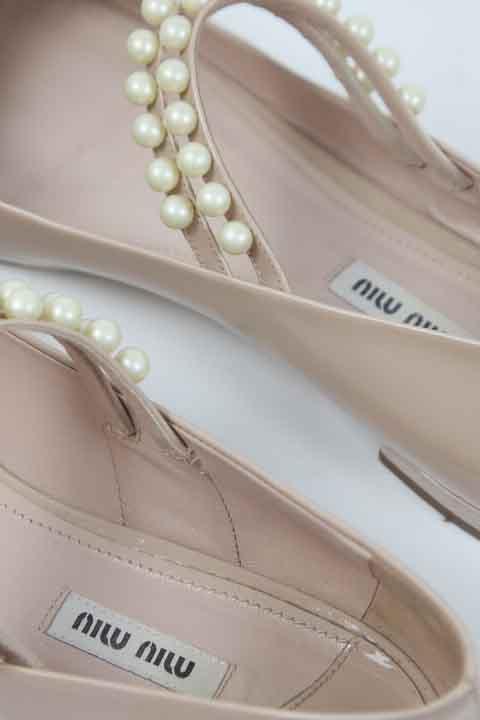 Ballerines Miu Miu  Beige