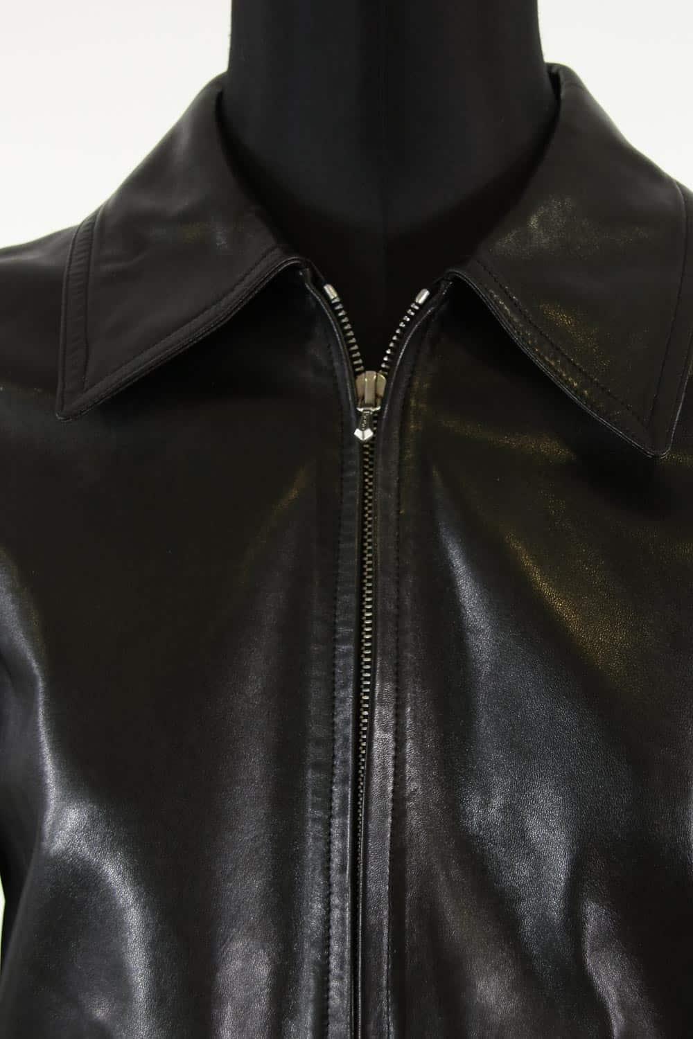 Agnes B Leather Jacket 90s Agnès B Fake Leather Jacket DDP] AGNES
