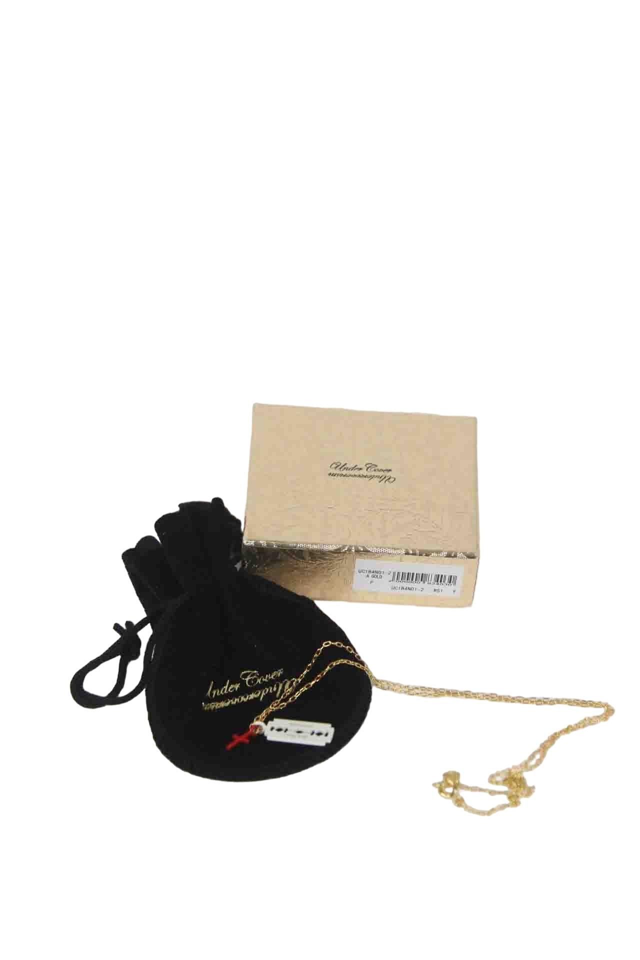 Collier or - Pendentif croix Undercover  Doré