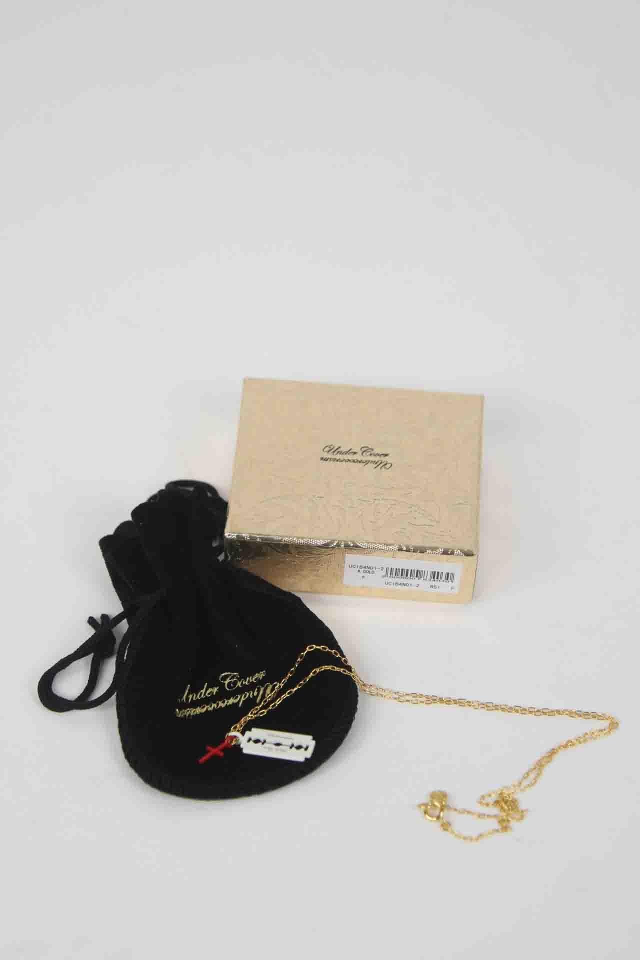 Collier or - Pendentif croix Undercover  Doré