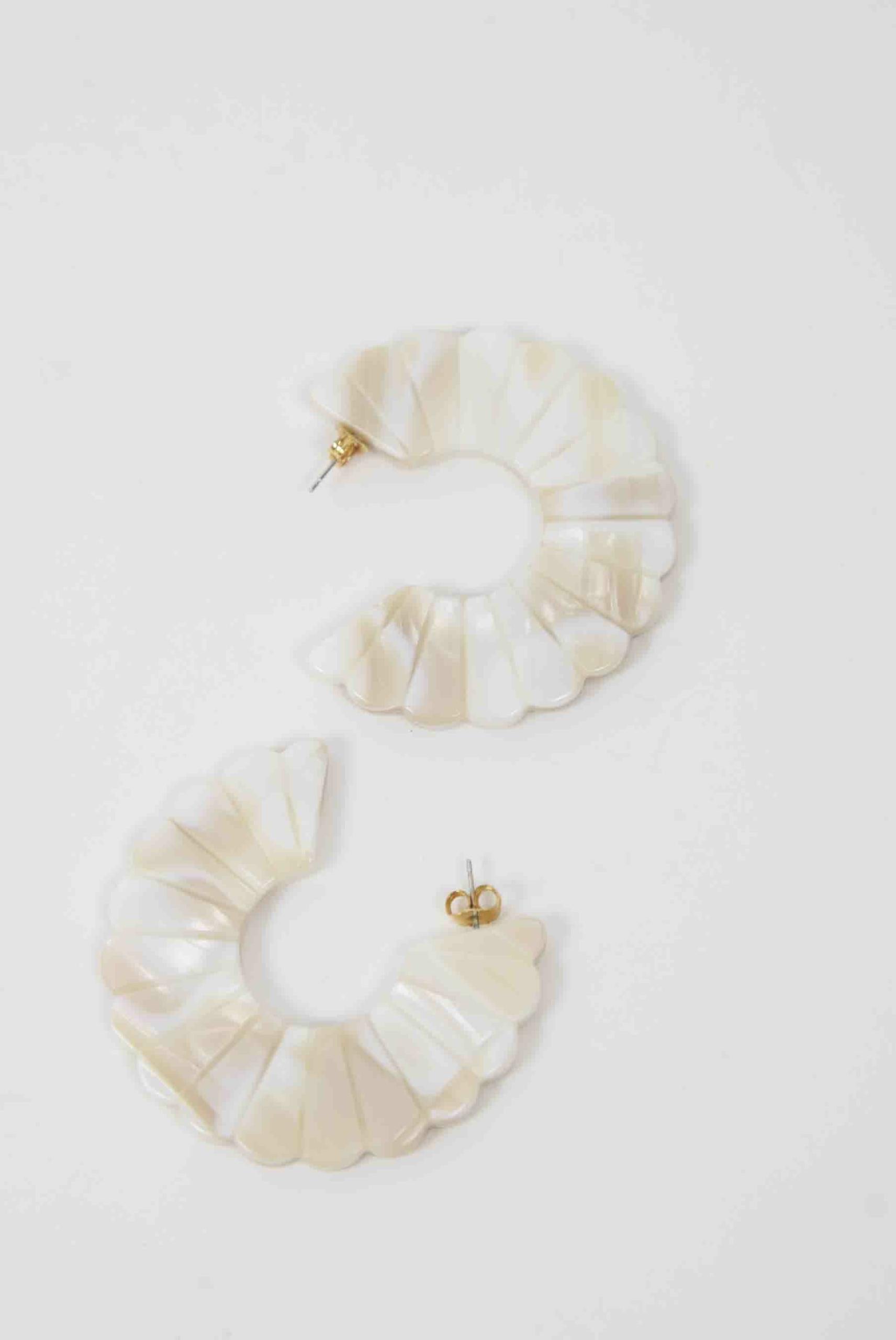 Boucles d'oreilles Sézane  Blanc