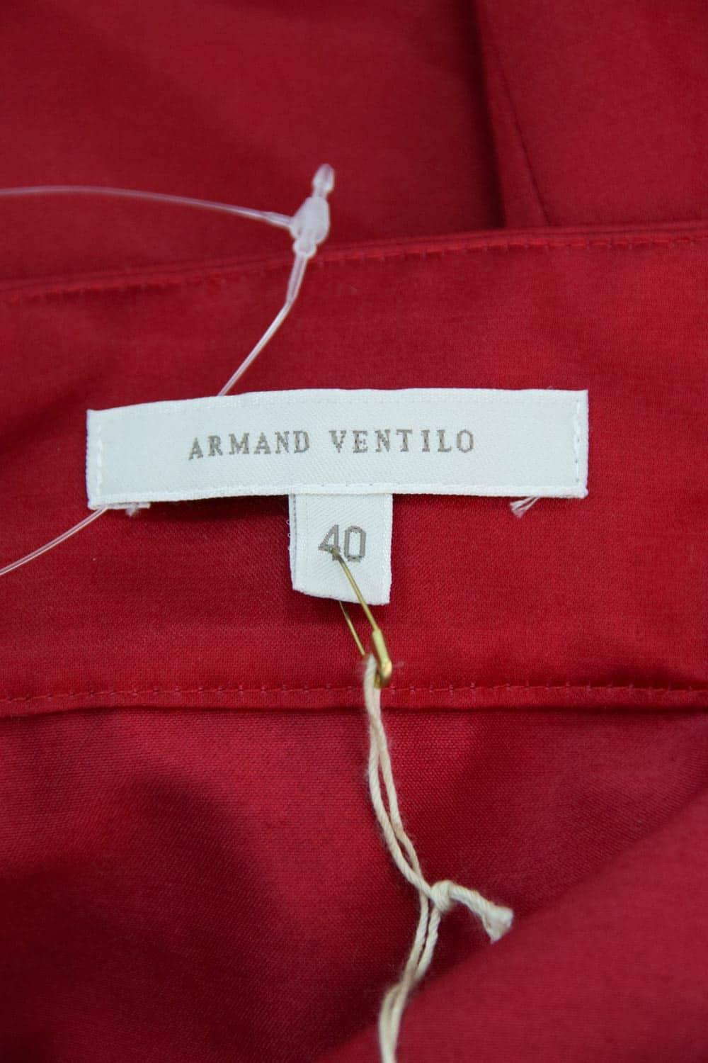 Jupe évasée Armand Ventilo Rouge - Taille 42, Soie Et Laine - Style élégant