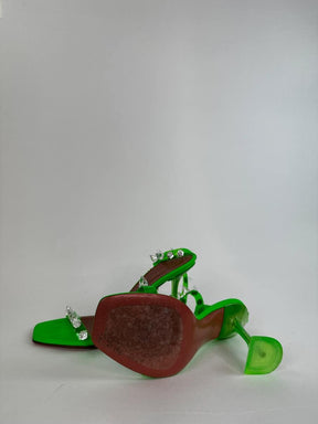 Sandales Amina Muaddi  Vert