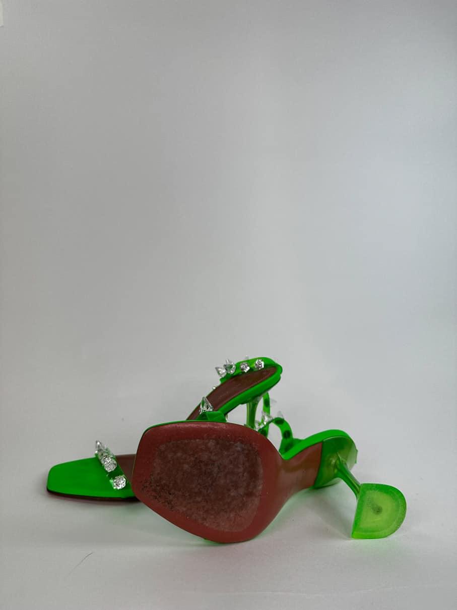 Sandales Amina Muaddi  Vert