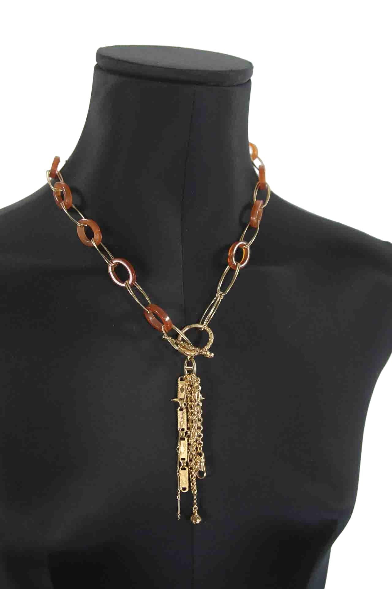 Collier Gas Bijoux  Doré