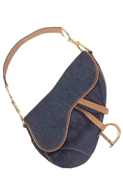 Porté épaule Dior Saddle Bleu