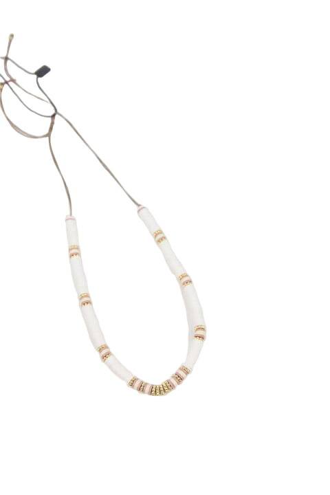 Collier Mumday Mornings  Blanc