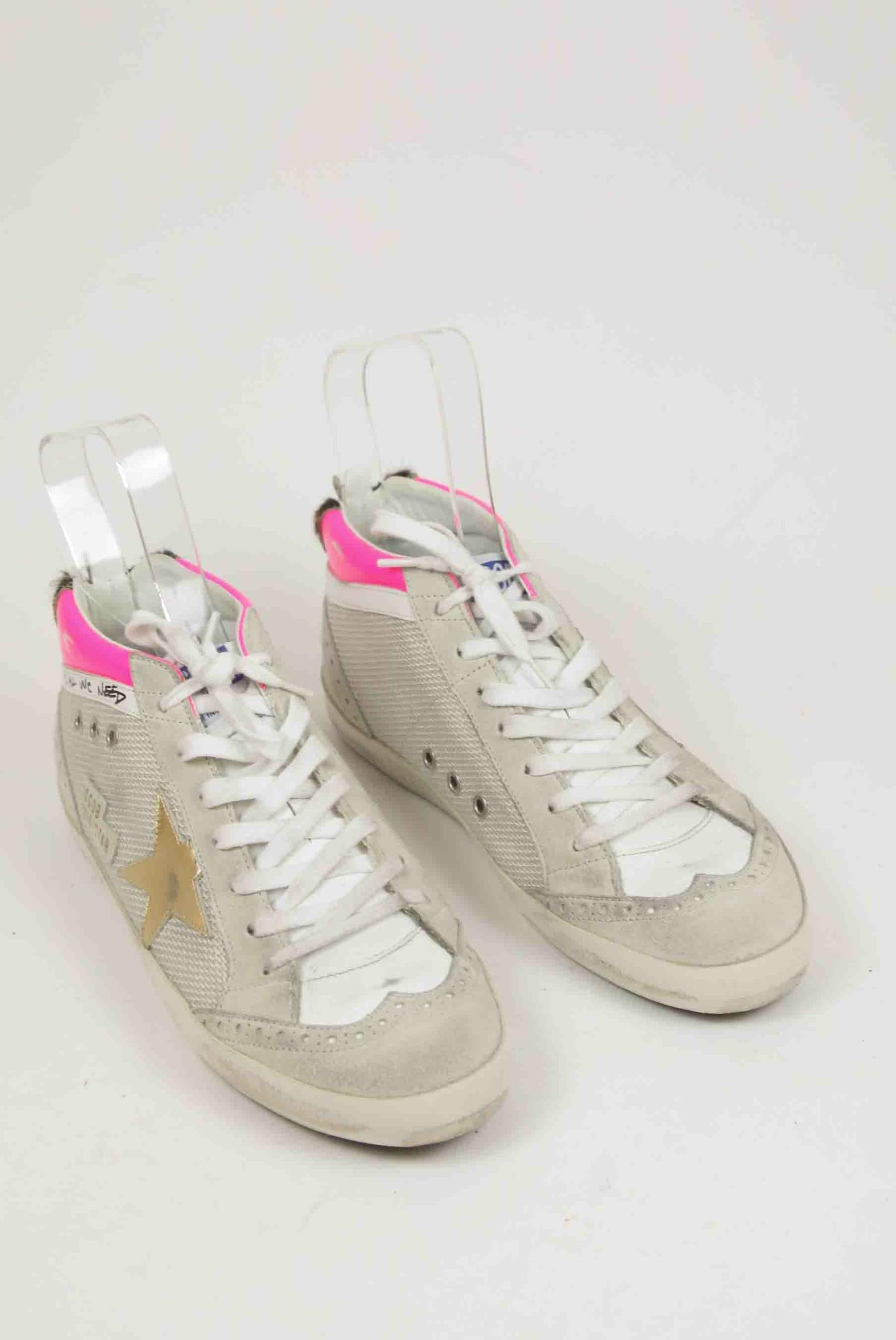 Baskets Golden Goose Mid Star Gris